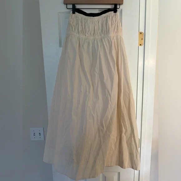 Maeve Strapless Pintuck Open-Back Dress Size L - Picture 8 of 8